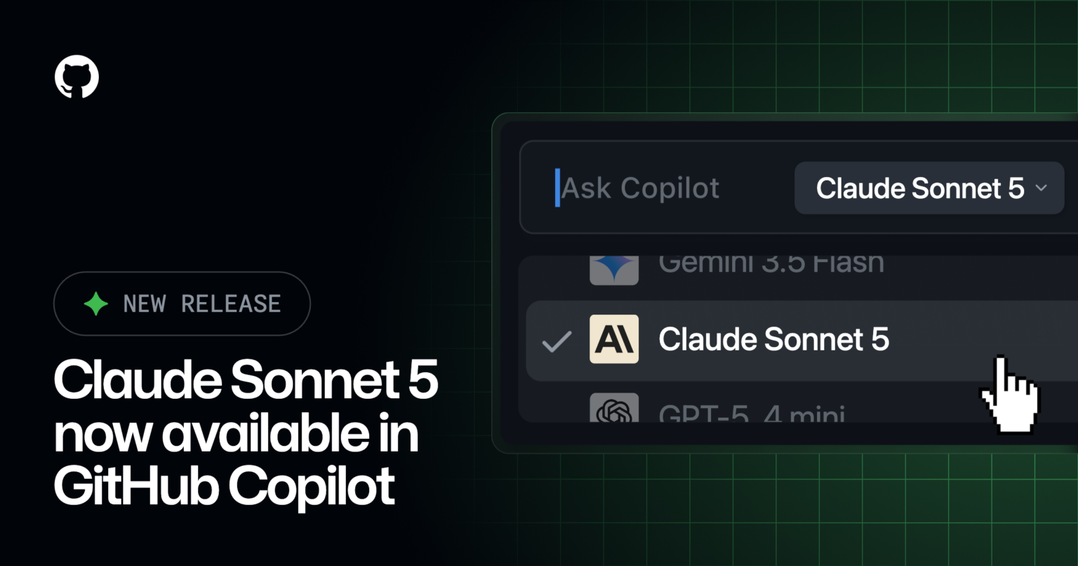 Claude Sonnet 5 is generally available for GitHub Copilot