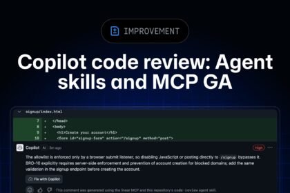 Copilot code review: Agent skills and MCP now generally available