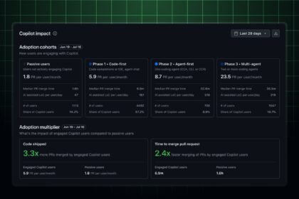 New Copilot usage metrics impact dashboard