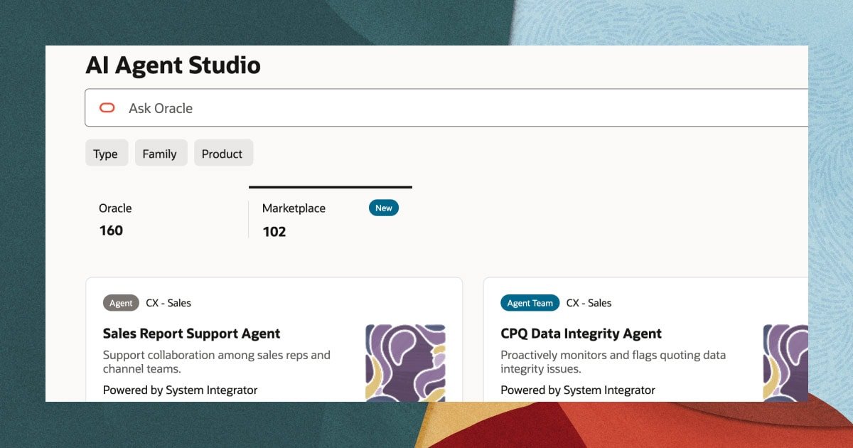Oracle Launches Fusion Applications AI Agent Marketplace to Accelerate Enterprise AI Adoption