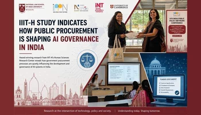 IIIT-H Study On AI Procurement Wins Best Paper Award At IPPN Conference 2026