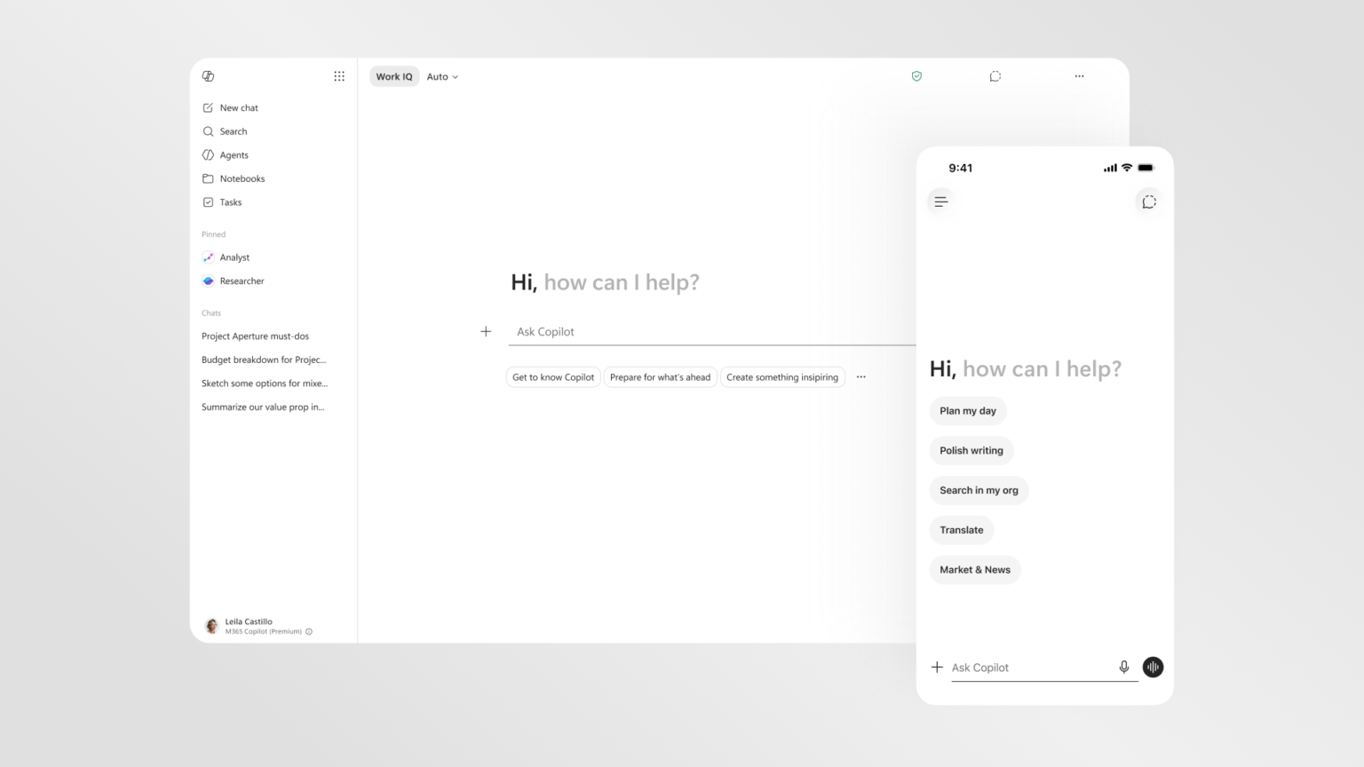 Introducing a new design for Microsoft 365 Copilot