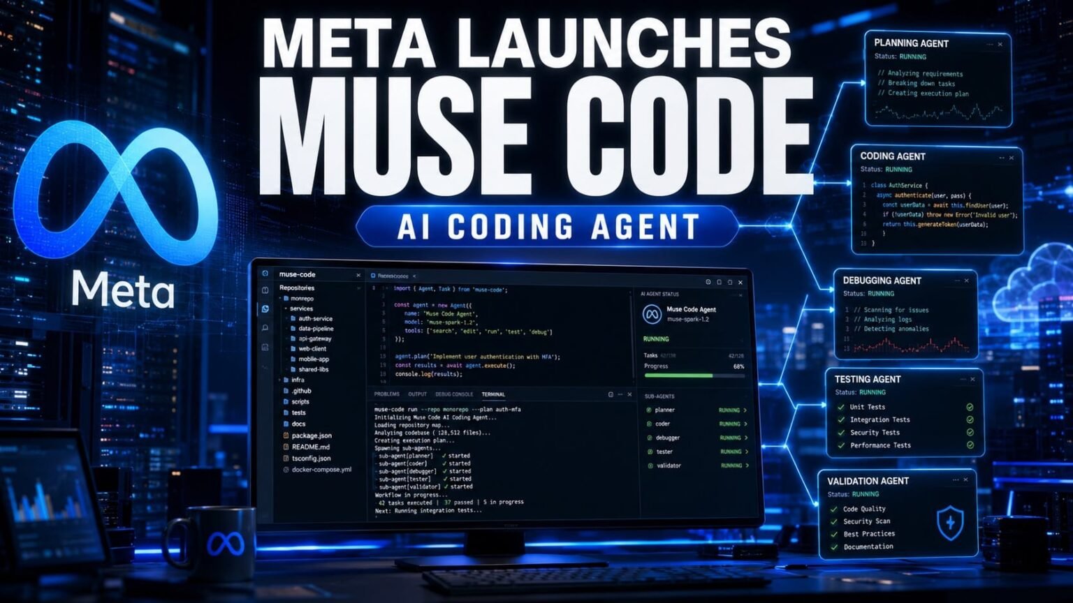 Meta Launches Muse Code AI Coding Agent for Complex Software Development