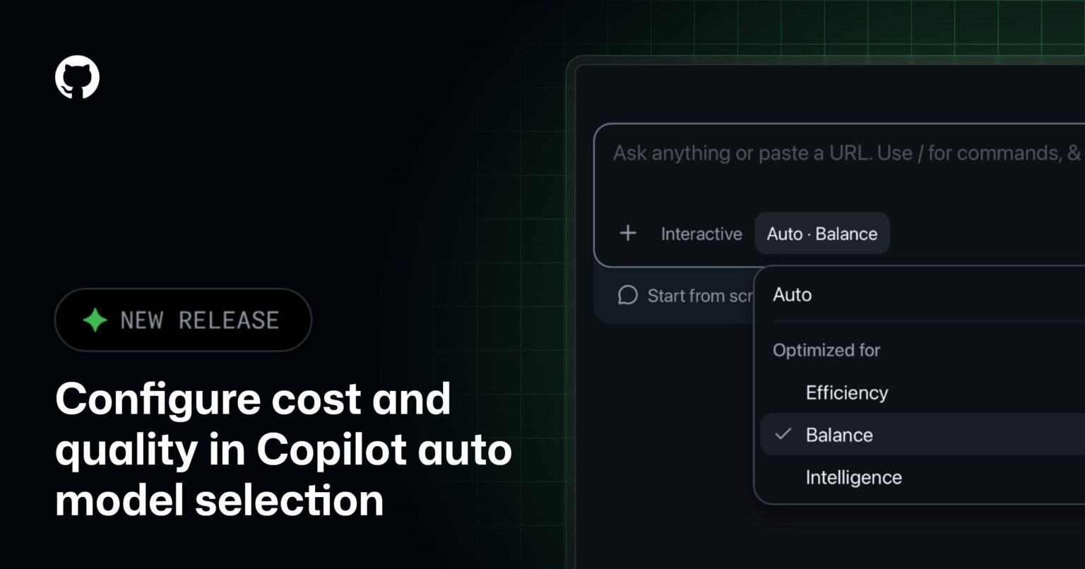 Configure cost and quality in Copilot auto model selection