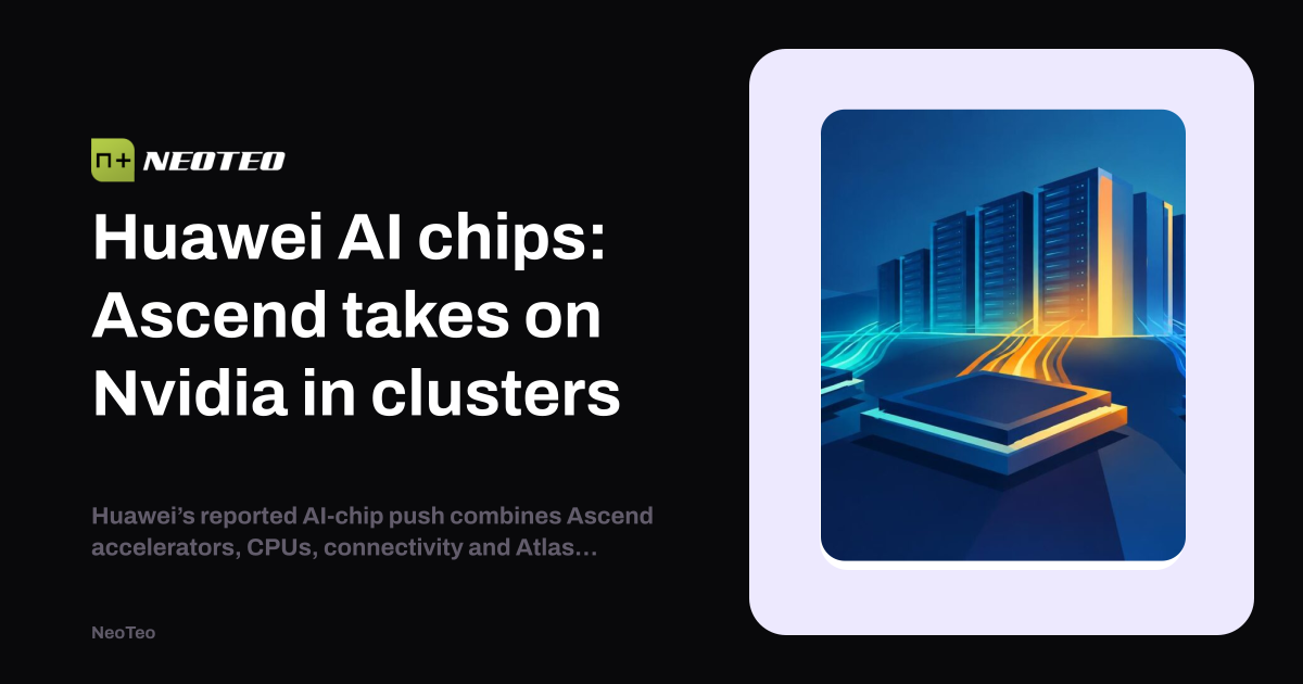 Huawei AI chips: Ascend takes on Nvidia in clusters