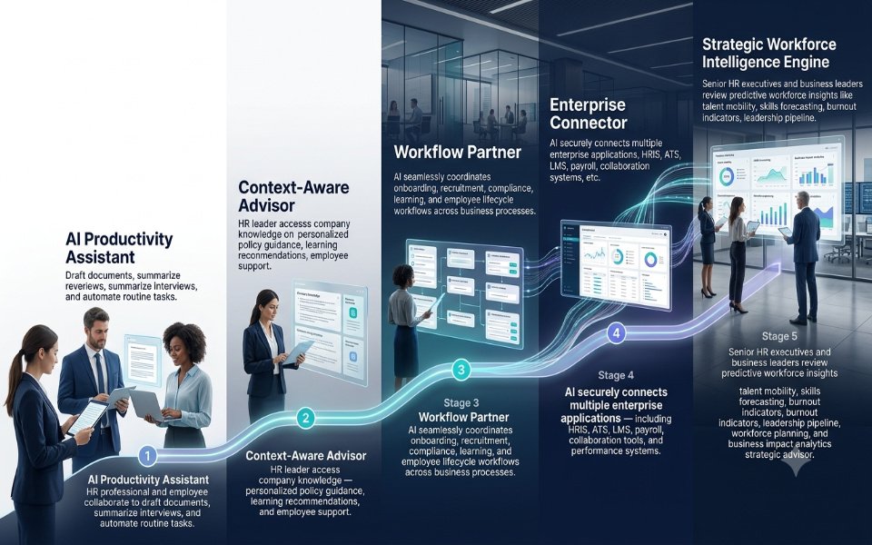 The Enterprise AI Maturity Model for HR: 5 Stages Every Organization Will Go Through | nasscom