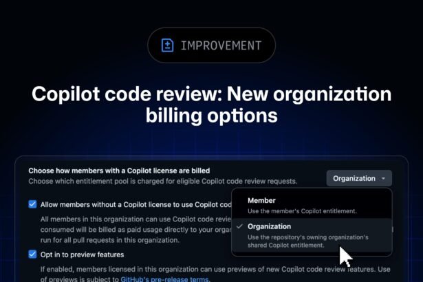 Copilot code review: New organization billing options and controls