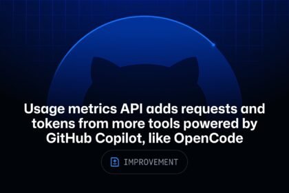 Usage metrics API adds usage from tools like OpenCode